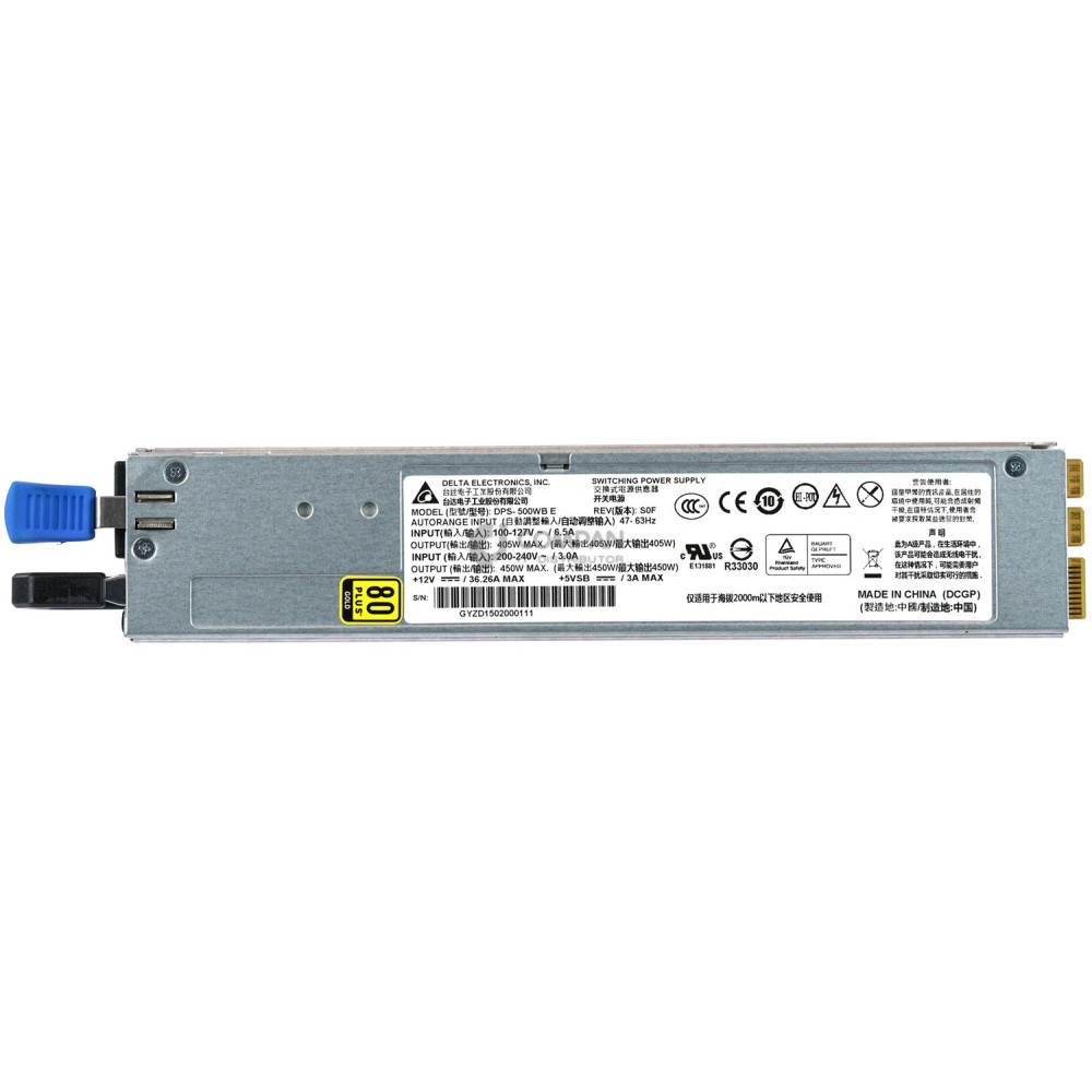 DPS-500WB DELTA 450W 80 PLUS GOLD POWER SUPPLY FOR QUANTA QUANTAGRID S51G-1UL